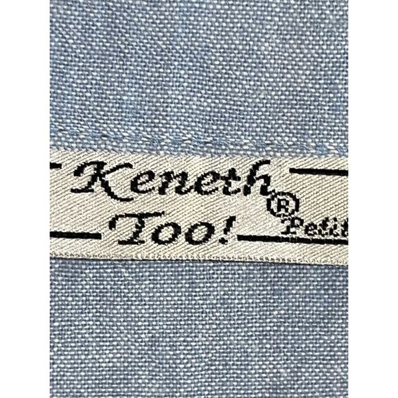 Vintage Coastal Sailboat Top PM Blue Tank Retro Classic Euro Summer Preppy 80s - Picture 2 of 16